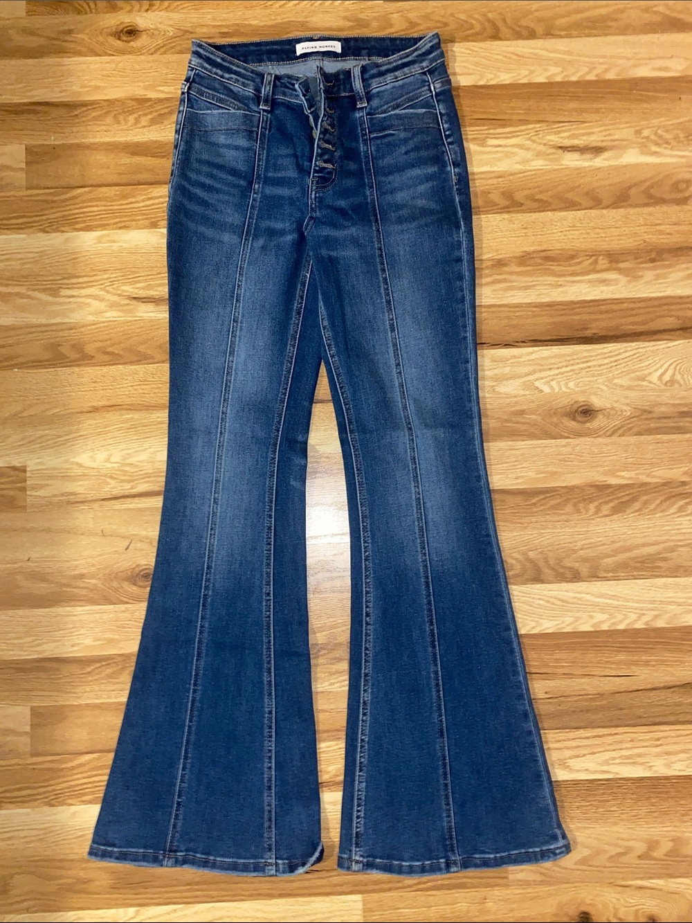 Flying Monkey Dark Blue Flare Jeans